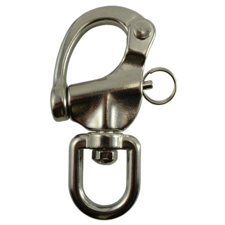 MIDWEST FASTENER 7/8" x 4-7/8" 316 Stainless Steel Swivel Snap Hook Shackles 35786